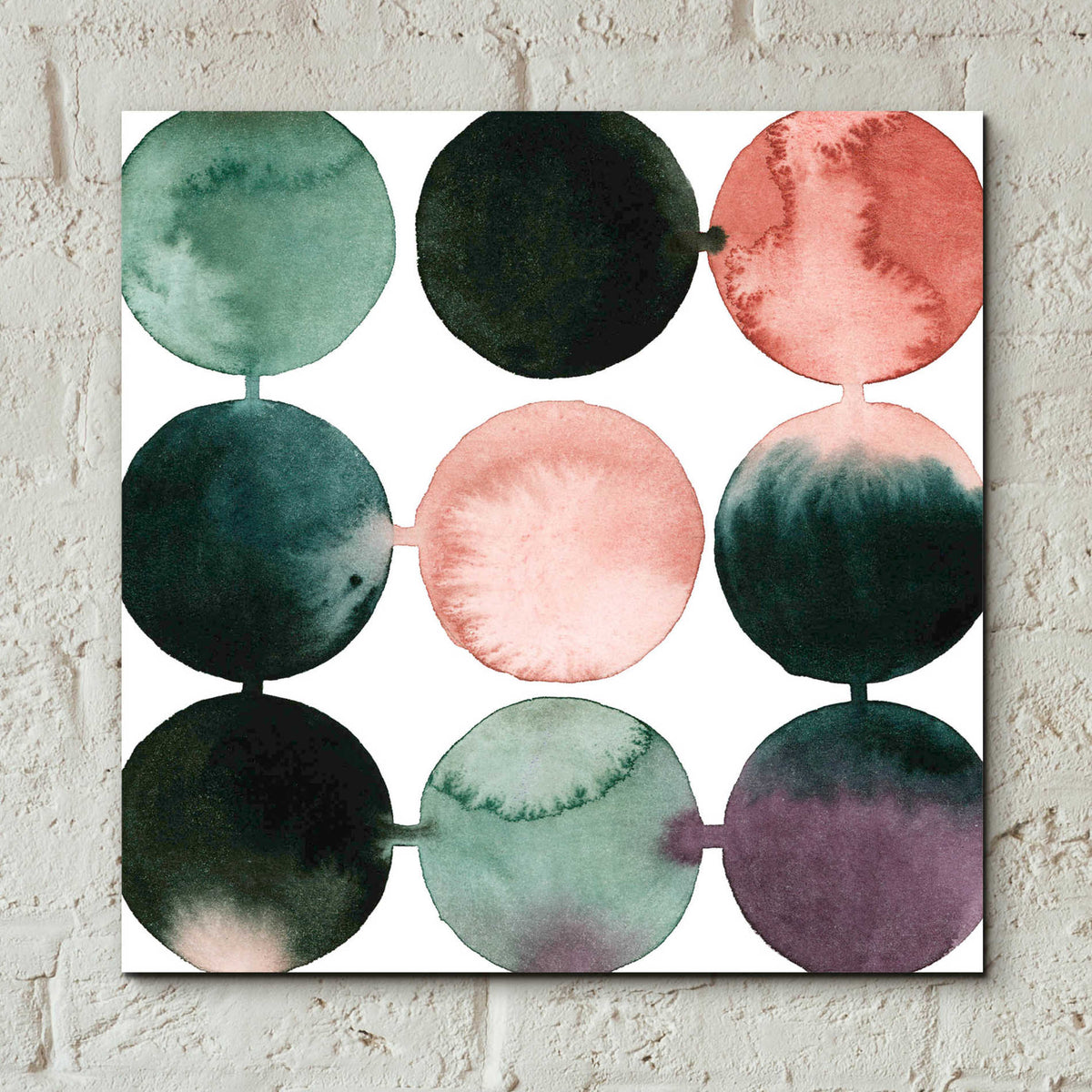 Epic Art 'Seafoam Fizz I' by Grace Popp, Acrylic Wall Glass,12x12
