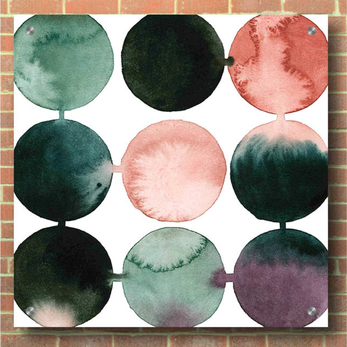 Epic Art 'Seafoam Fizz I' by Grace Popp, Acrylic Wall Glass,36x36