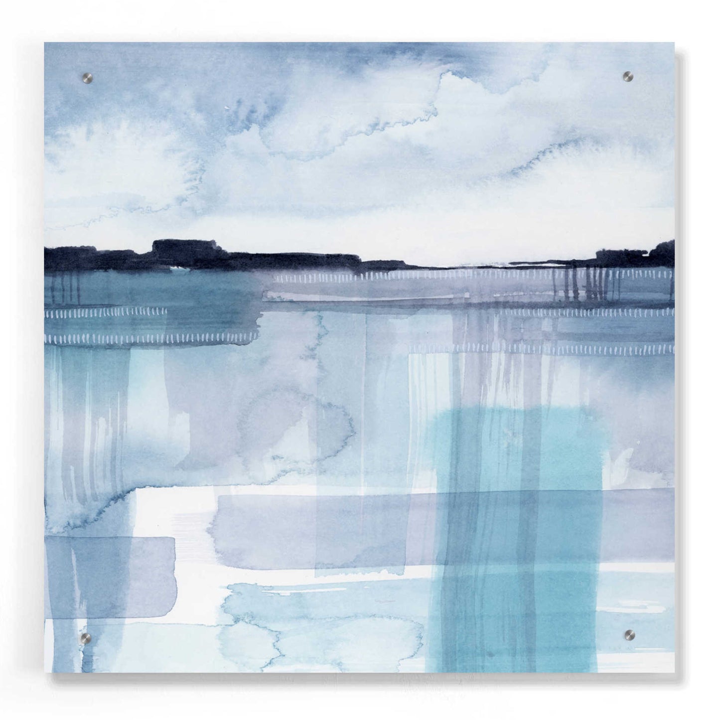 Epic Art 'Beryl Boundaries II' by Grace Popp, Acrylic Wall Glass,24x24