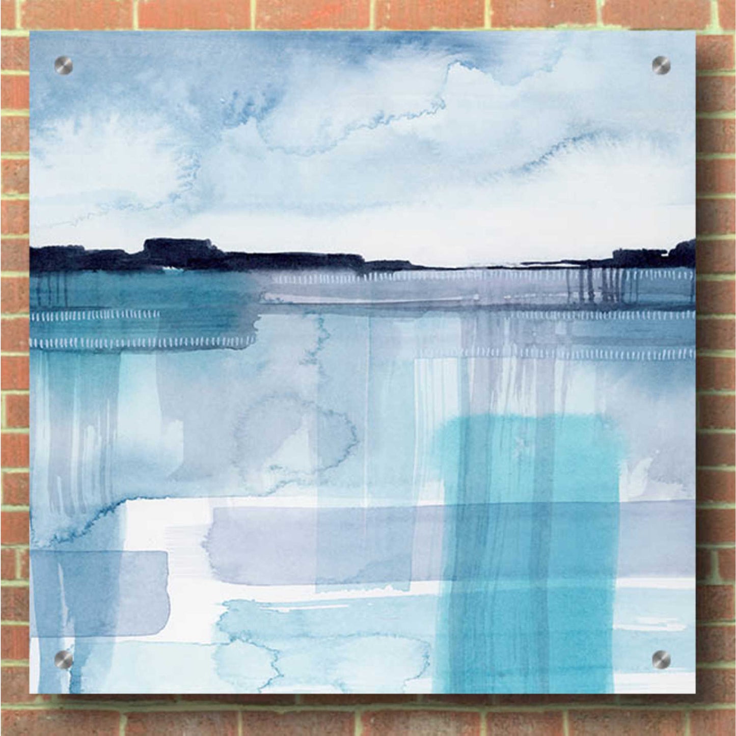 Epic Art 'Beryl Boundaries II' by Grace Popp, Acrylic Wall Glass,36x36