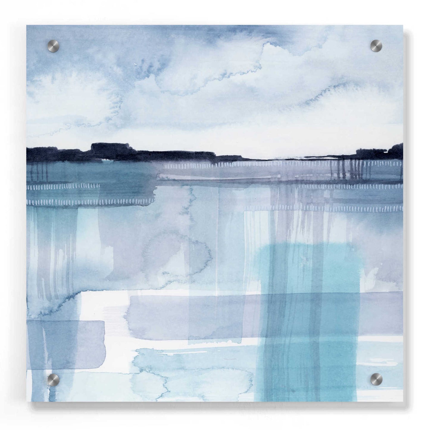 Epic Art 'Beryl Boundaries II' by Grace Popp, Acrylic Wall Glass,36x36