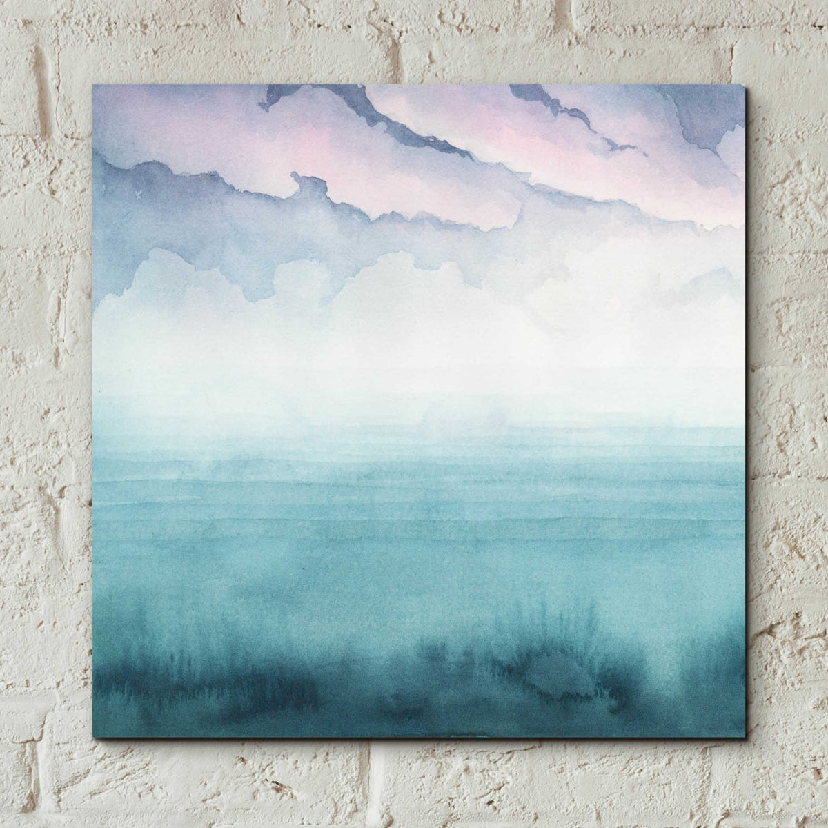 Epic Art 'Dusk on the Bay I' by Grace Popp, Acrylic Wall Glass,12x12