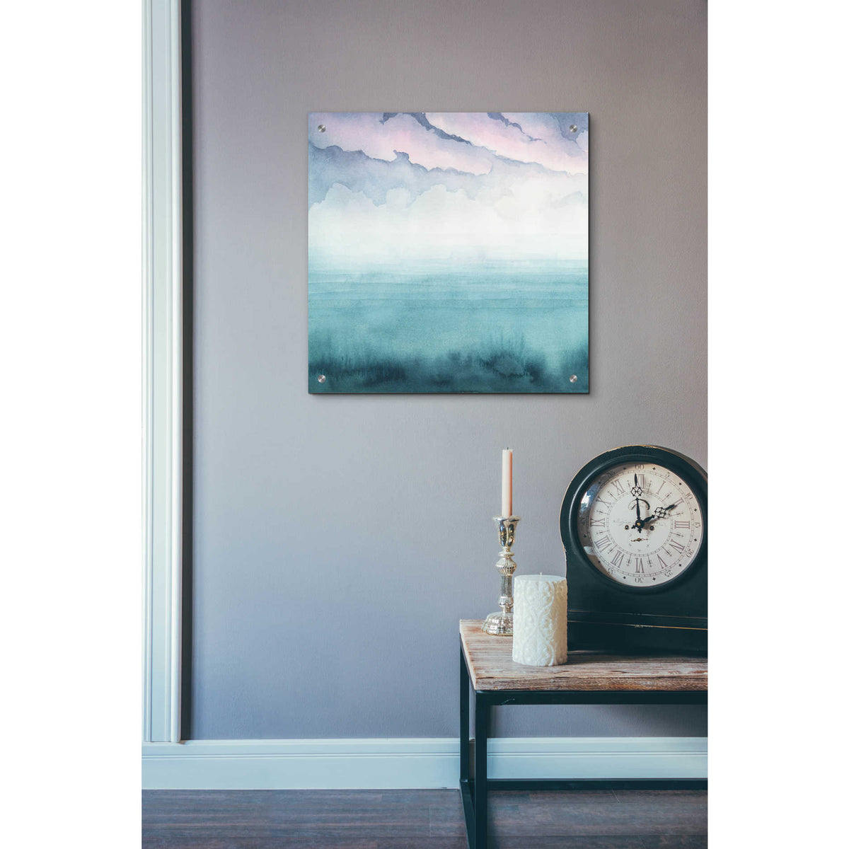 Epic Art 'Dusk on the Bay I' by Grace Popp, Acrylic Wall Glass,24x24