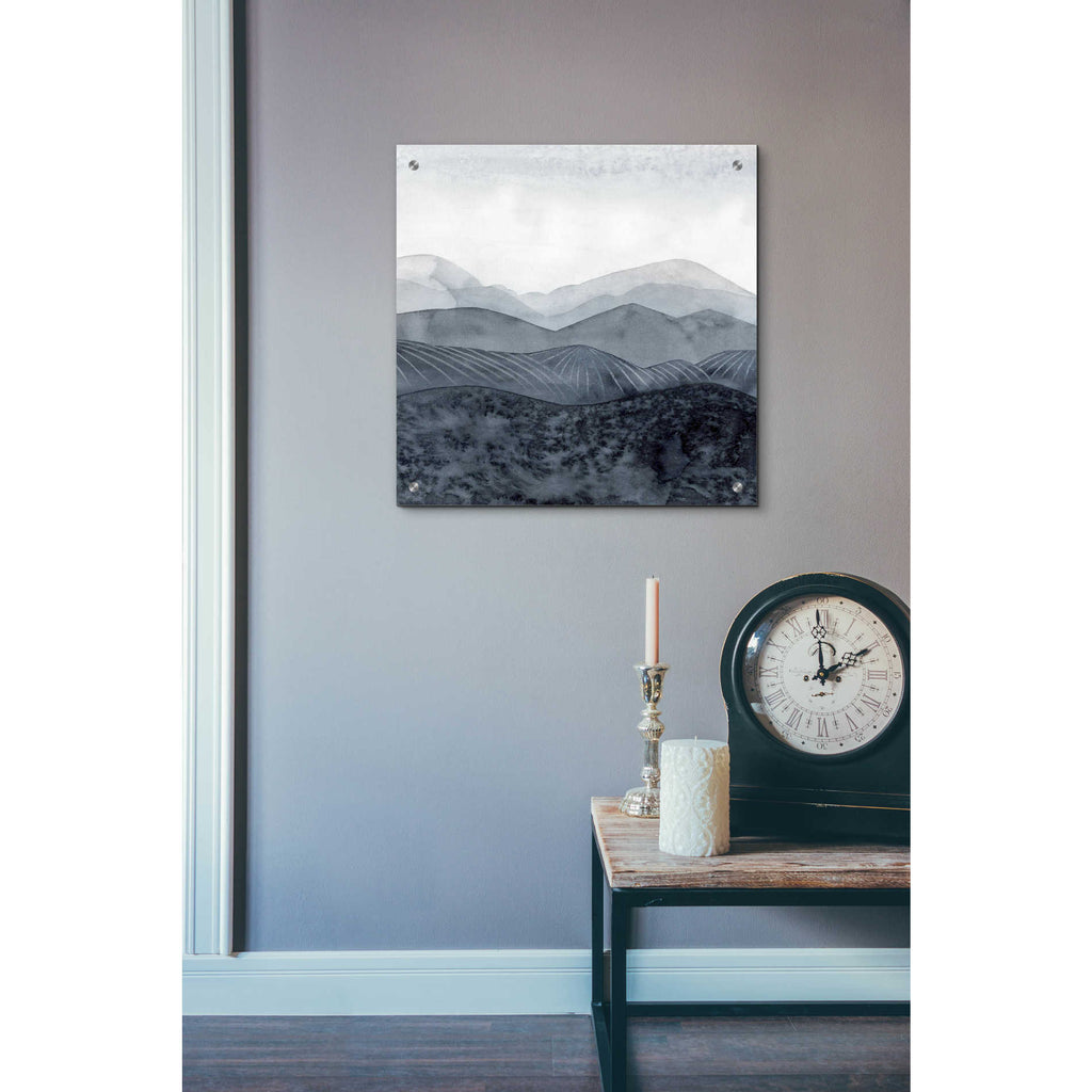 Epic Art 'Blustering Valley II' by Grace Popp, Acrylic Wall Glass,24x24