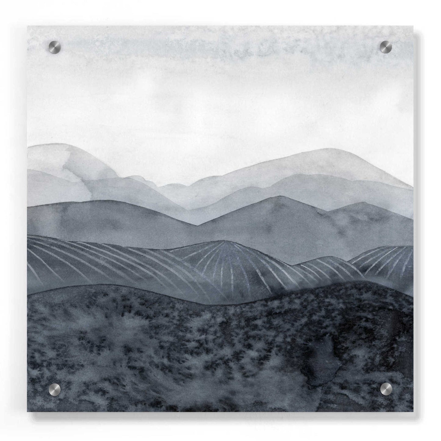 Epic Art 'Blustering Valley II' by Grace Popp, Acrylic Wall Glass,36x36