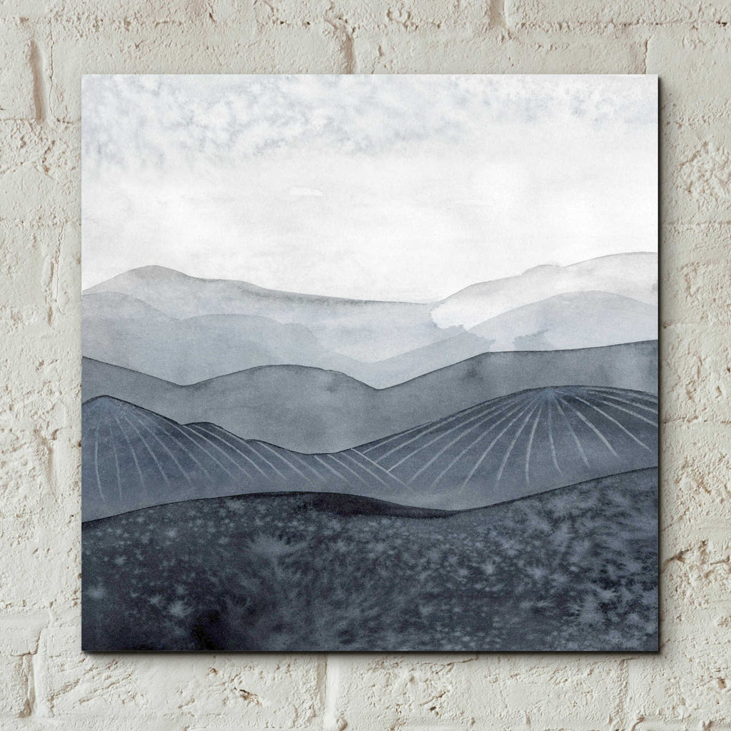 Epic Art 'Blustering Valley I' by Grace Popp, Acrylic Wall Glass,12x12