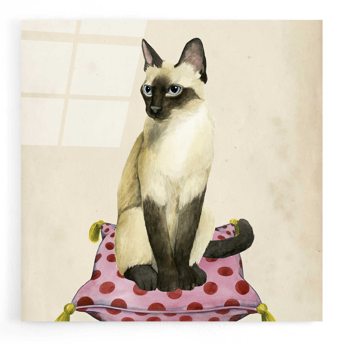 Epic Art 'Lady Cat II' by Grace Popp, Acrylic Wall Glass