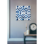 Epic Art 'Cobalt Watercolor Tiles II' by Grace Popp, Acrylic Wall Glass,24x24