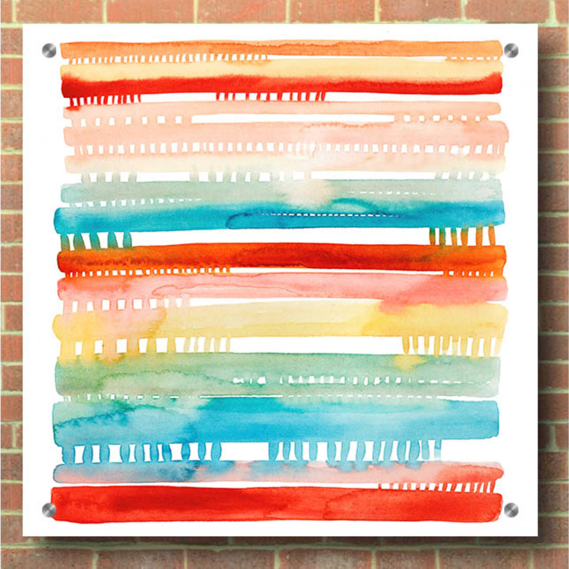 Epic Art 'Connected Lines II' by Grace Popp, Acrylic Wall Glass,36x36