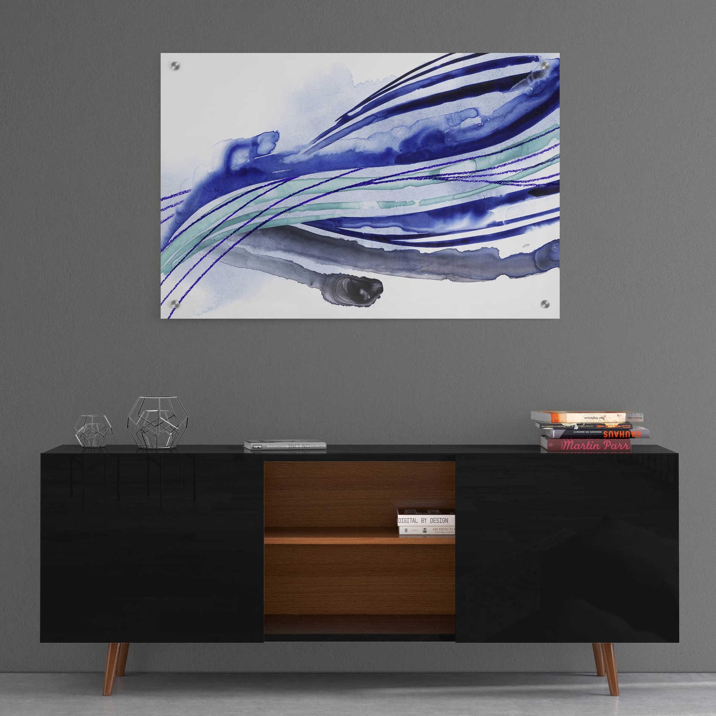 Epic Art 'Wave Surge I' by Grace Popp, Acrylic Wall Glass,36x24