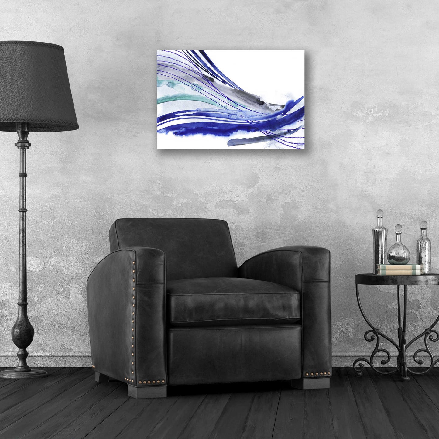 Epic Art 'Wave Surge II' by Grace Popp, Acrylic Wall Glass,24x16