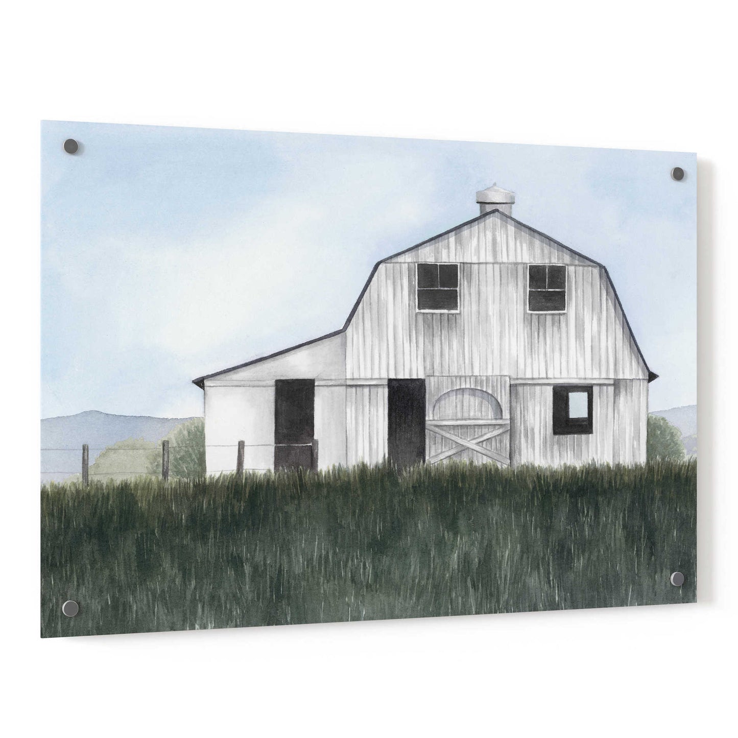 Epic Art 'Bygone Barn II' by Grace Popp, Acrylic Wall Glass,36x24
