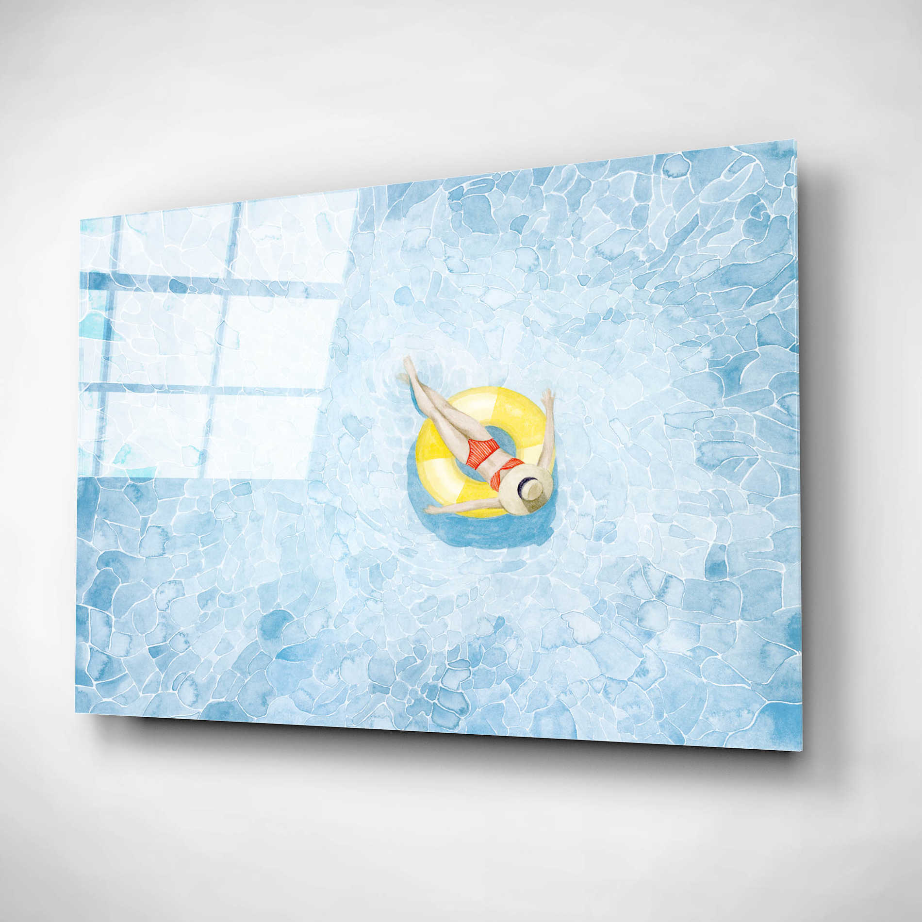 Epic Art 'Floating II' by Grace Popp, Acrylic Wall Glass,16x12