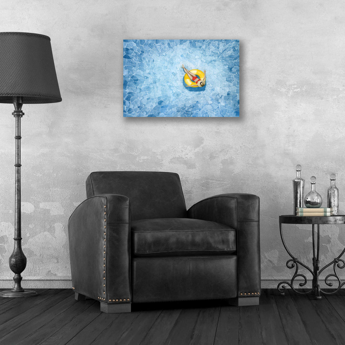 Epic Art 'Floating II' by Grace Popp, Acrylic Wall Glass,24x16