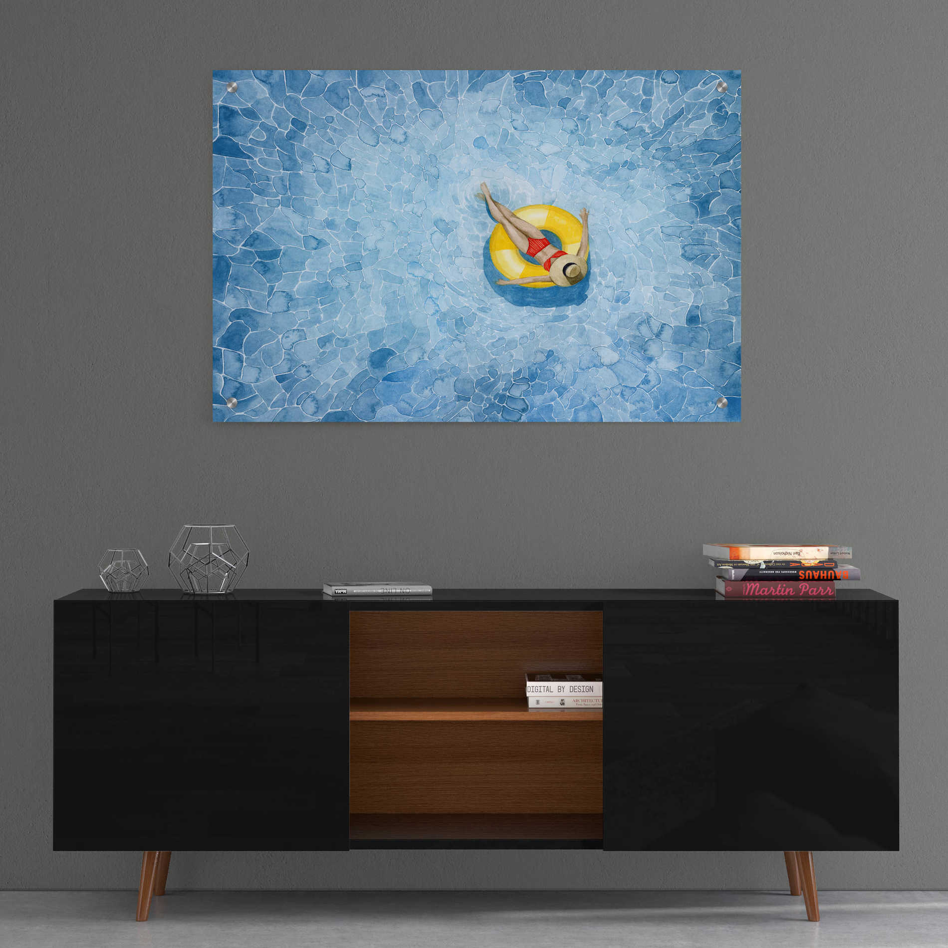 Epic Art 'Floating II' by Grace Popp, Acrylic Wall Glass,36x24