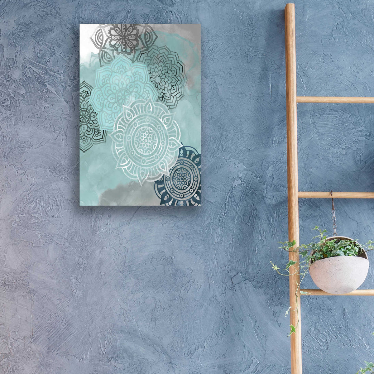 Epic Art 'Ink Blot Mandala II' by Grace Popp, Acrylic Wall Glass,16x24