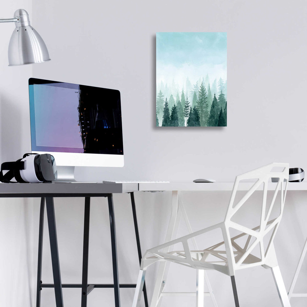 Epic Art 'Into the Trees II' by Grace Popp, Acrylic Wall Glass,12x16