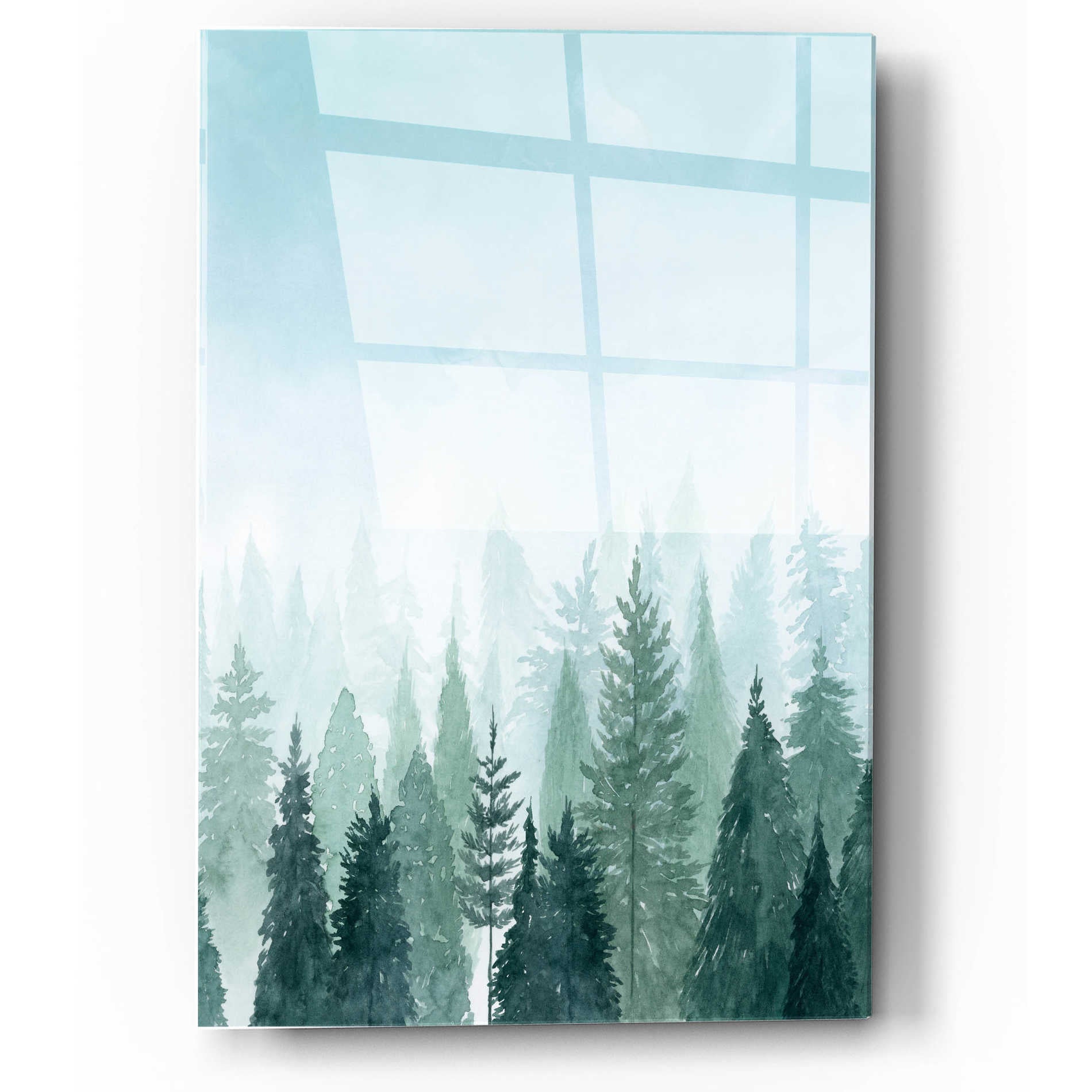 Epic Art 'Into the Trees II' by Grace Popp, Acrylic Wall Glass,12x16