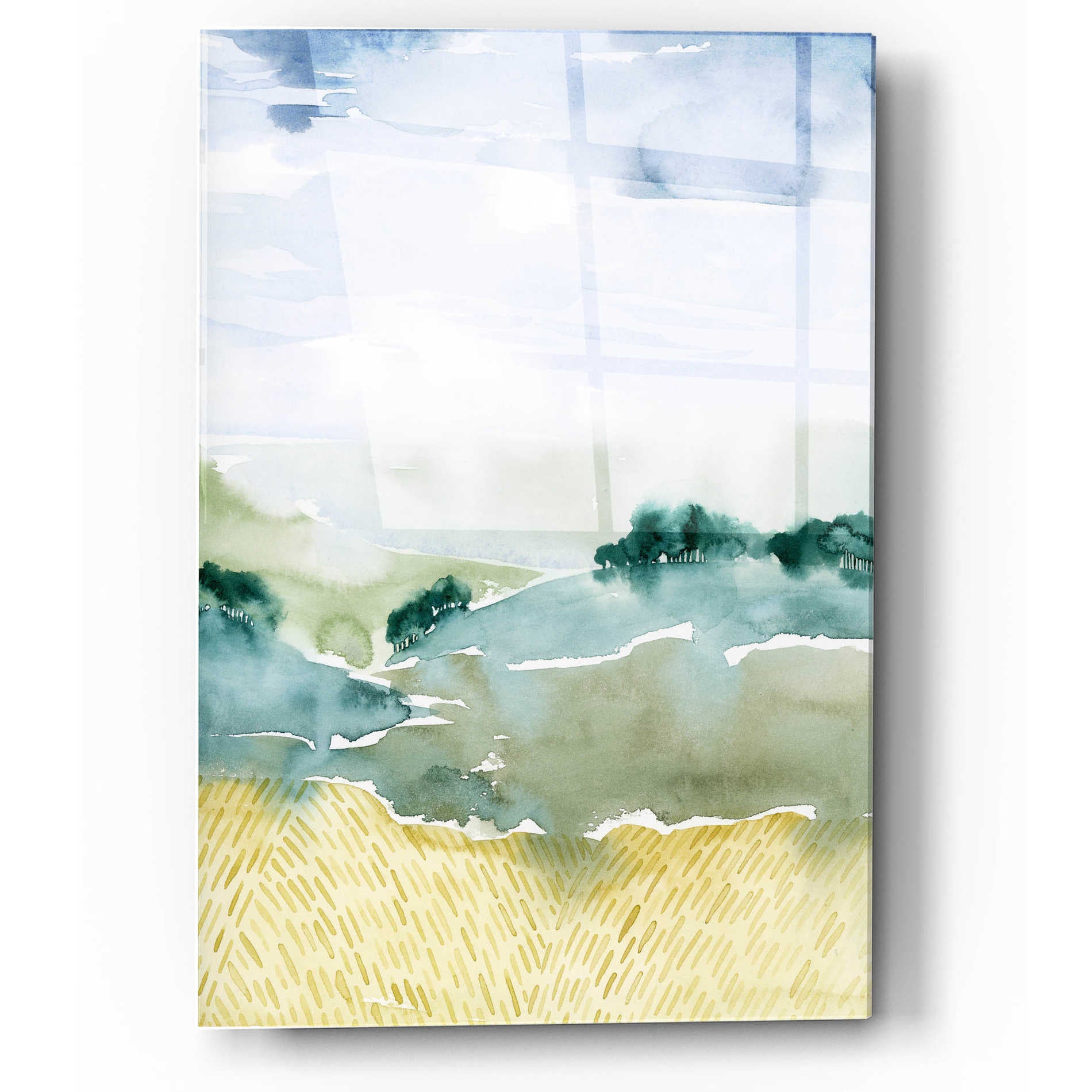 Epic Art 'Mountain Vale II' by Grace Popp, Acrylic Wall Glass