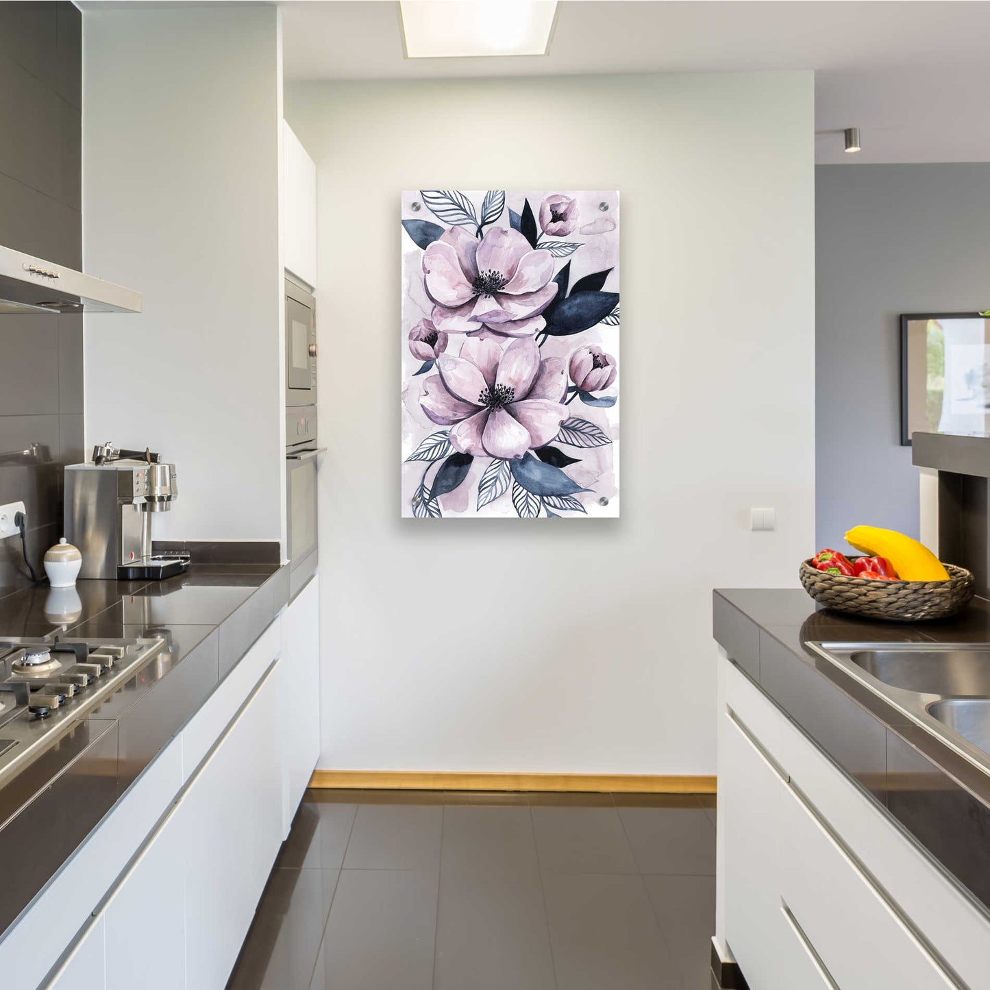 Epic Art 'Lavender Burst I' by Grace Popp, Acrylic Wall Glass,24x36