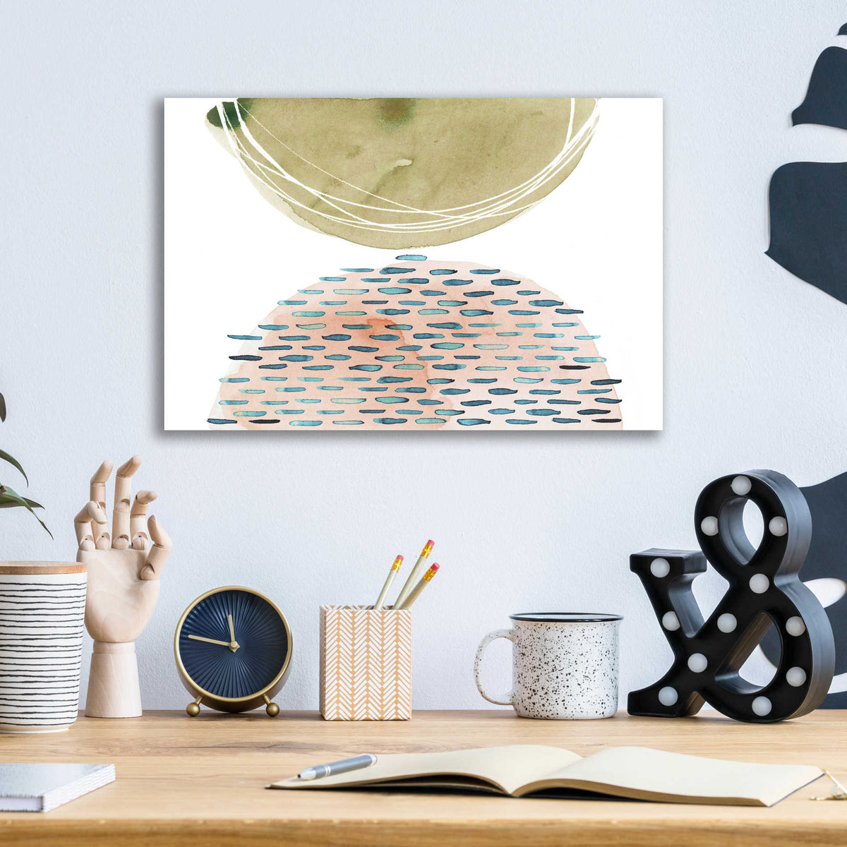 Epic Art 'Up and Over I' by Grace Popp, Acrylic Wall Glass,16x12