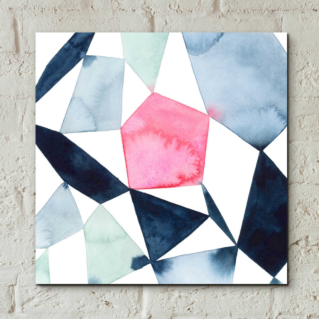 Epic Art 'Geo Gems IV' by Grace Popp, Acrylic Wall Glass,12x12