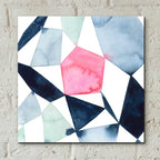 Epic Art 'Geo Gems IV' by Grace Popp, Acrylic Wall Glass,12x12