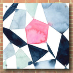 Epic Art 'Geo Gems IV' by Grace Popp, Acrylic Wall Glass,36x36
