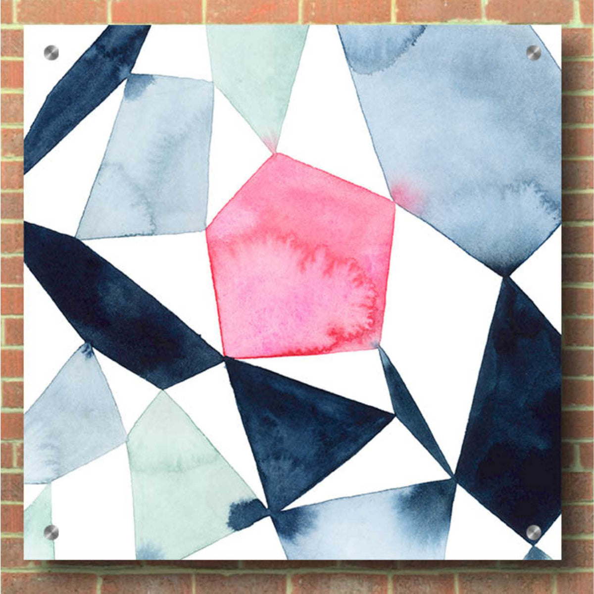 Epic Art 'Geo Gems IV' by Grace Popp, Acrylic Wall Glass,36x36