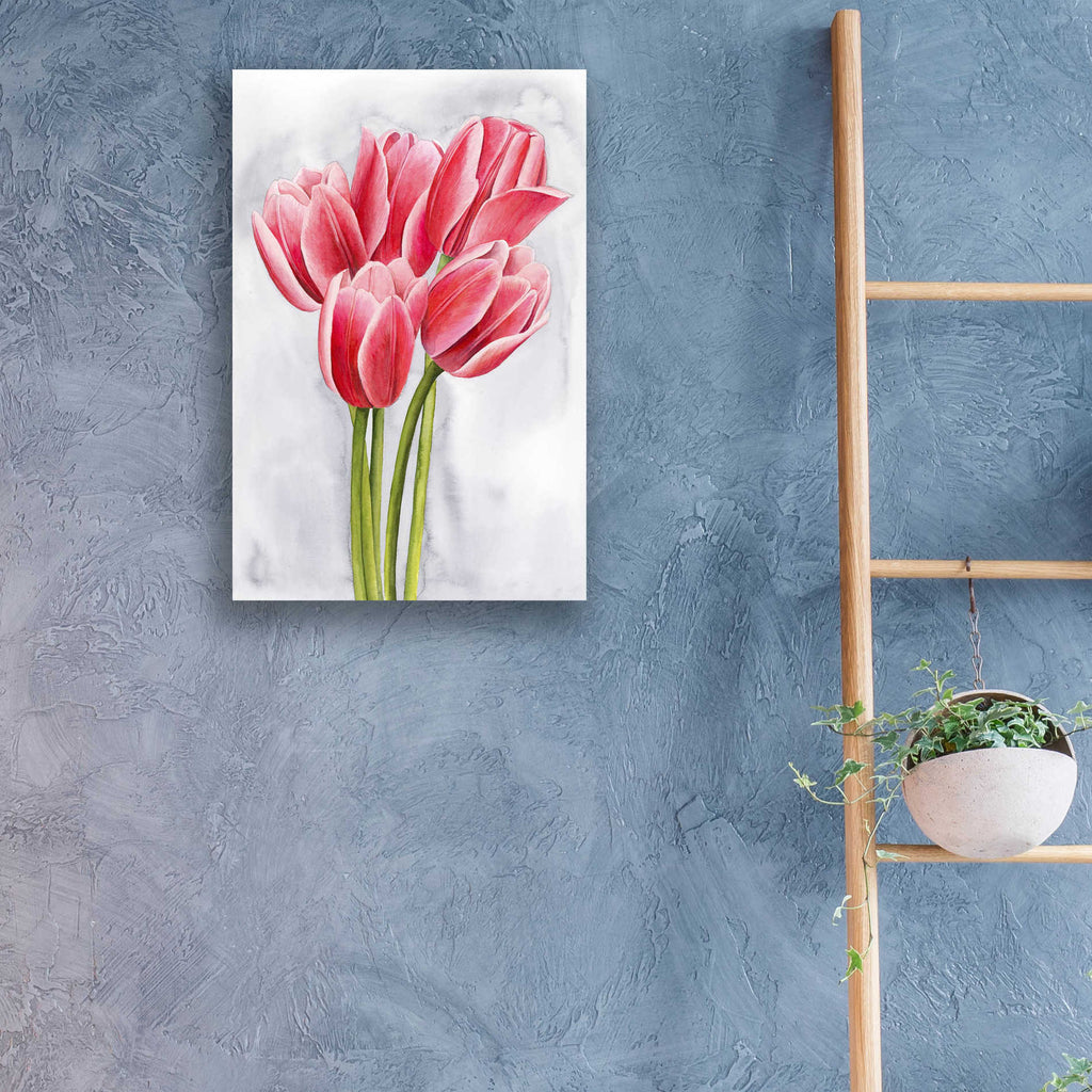 Epic Art 'Tulip Tangle II' by Grace Popp, Acrylic Wall Glass,16x24