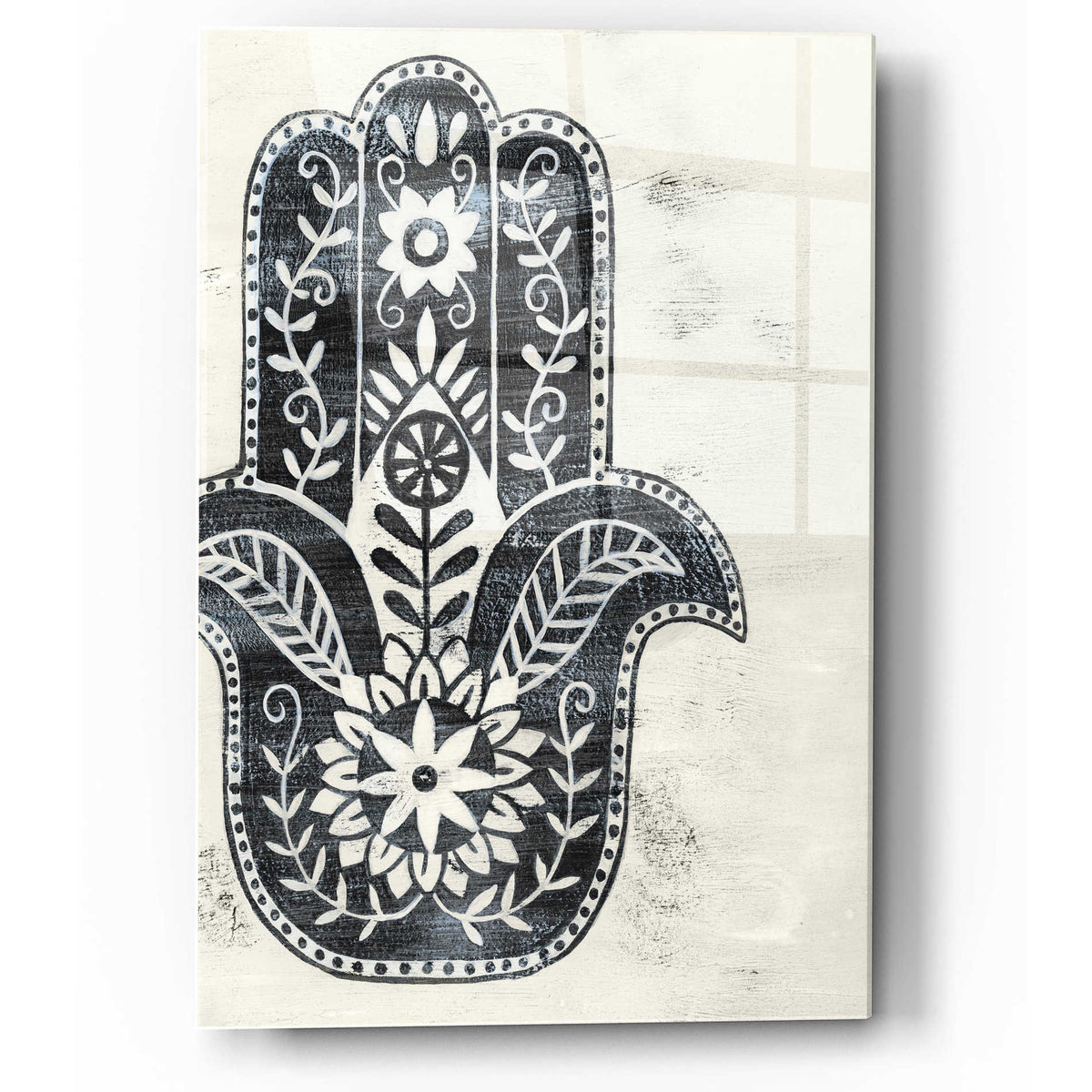 Epic Art 'Day Hamsa I' by Grace Popp, Acrylic Wall Glass