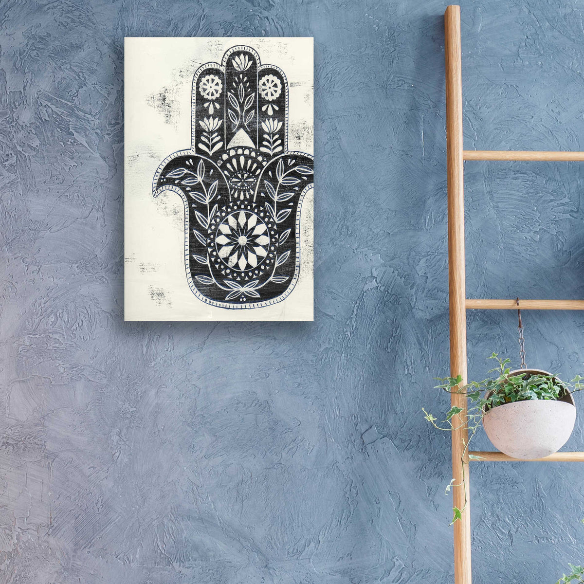 Epic Art 'Day Hamsa II' by Grace Popp, Acrylic Wall Glass,16x24