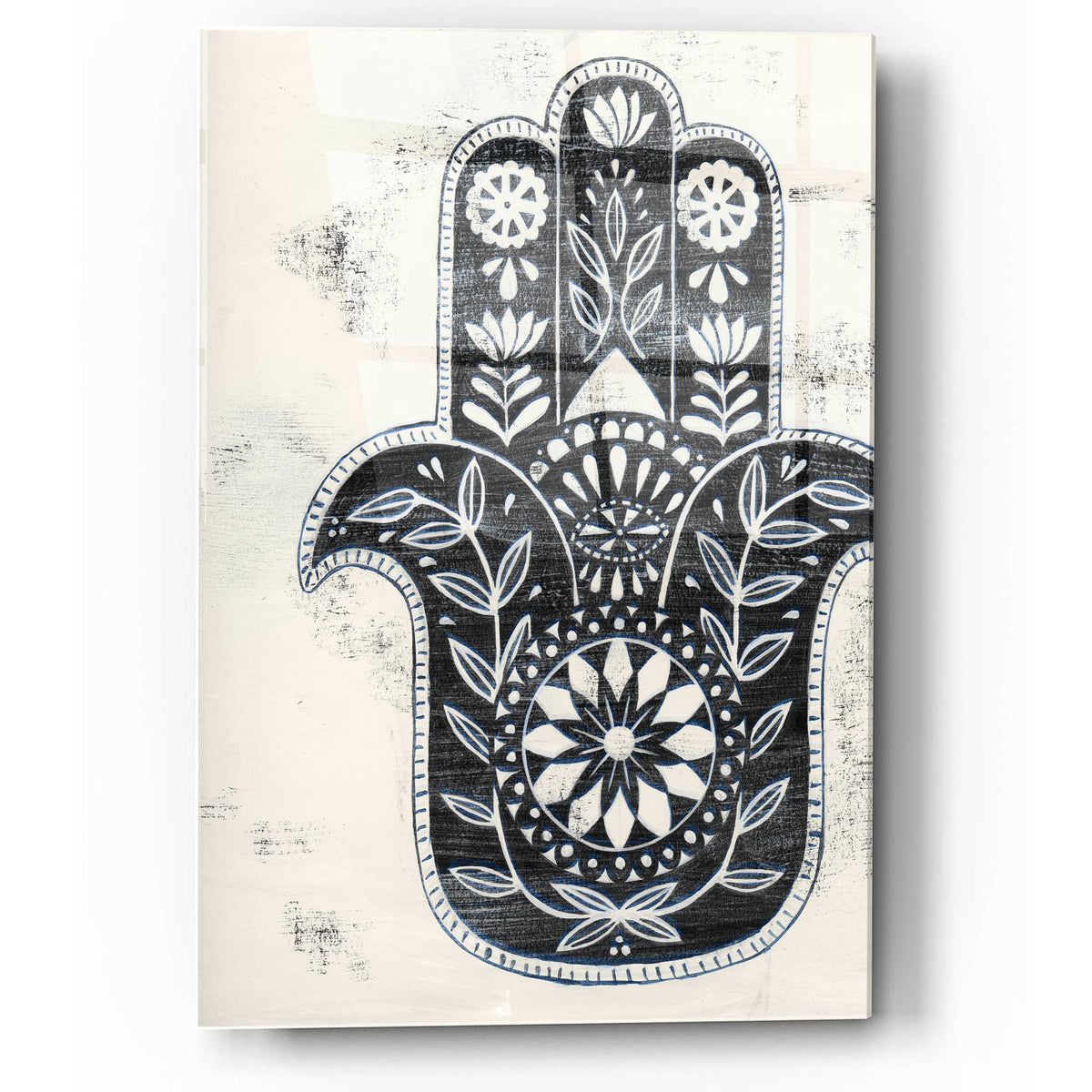 Epic Art 'Day Hamsa II' by Grace Popp, Acrylic Wall Glass