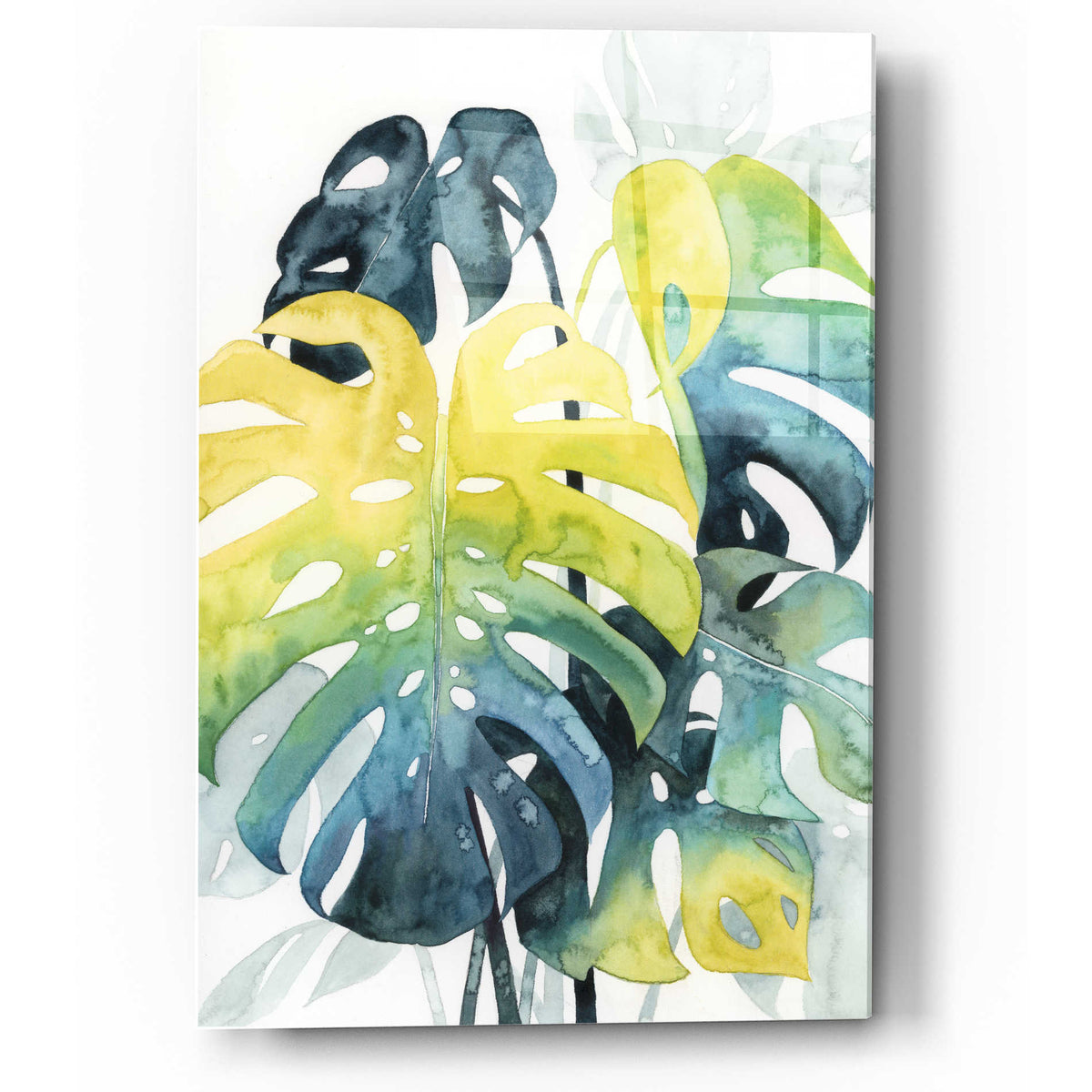 Epic Art 'Sunset Palm Composition I' by Grace Popp, Acrylic Wall Glass