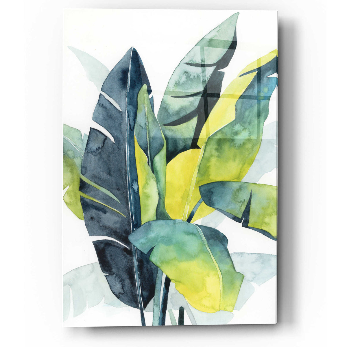 Epic Art 'Sunset Palm Composition III' by Grace Popp, Acrylic Wall Glass