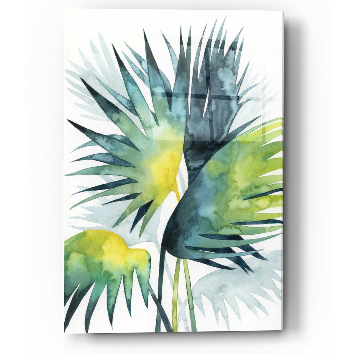 Epic Art 'Sunset Palm Composition IV' by Grace Popp, Acrylic Wall Glass