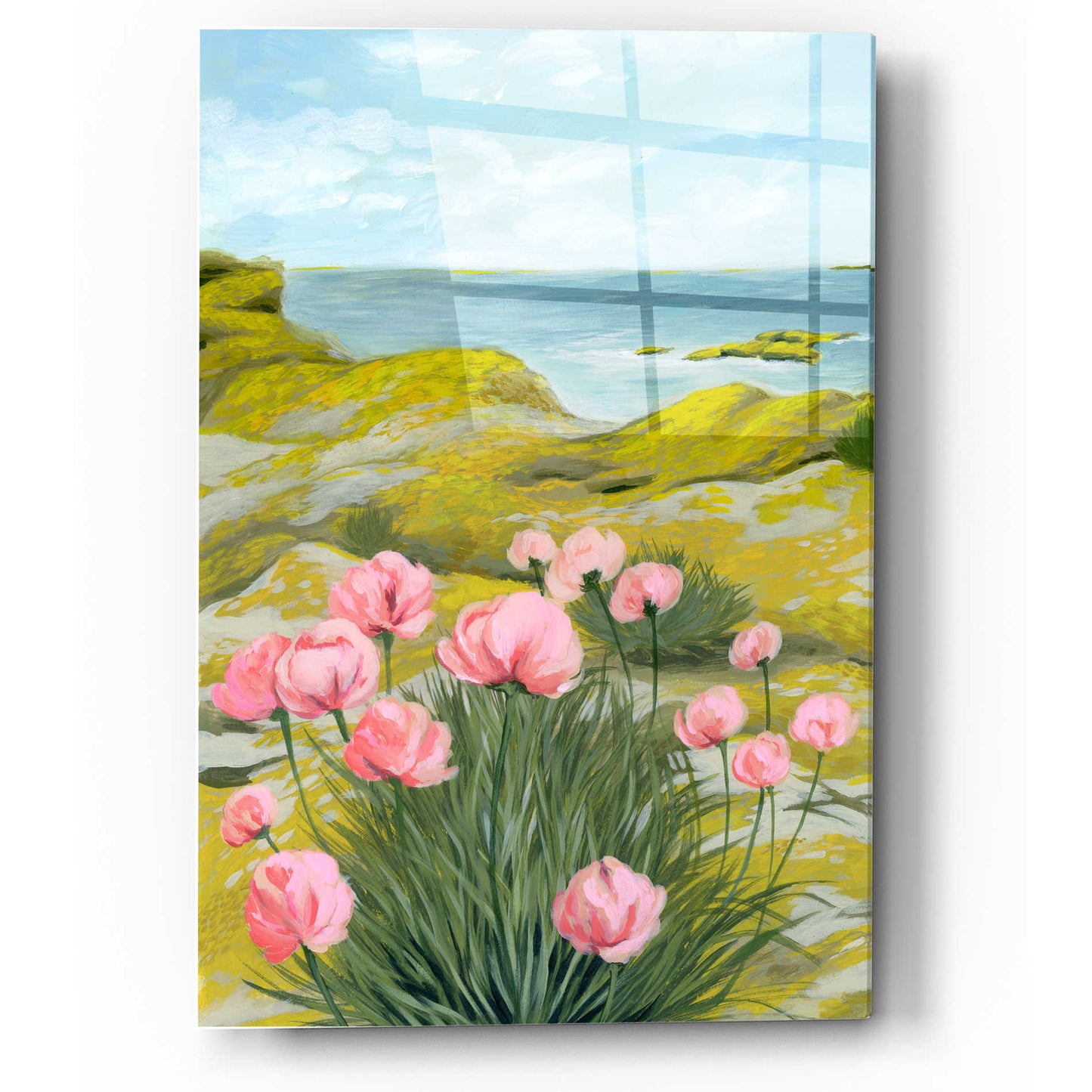 Epic Art 'Cliffside I' by Grace Popp, Acrylic Wall Glass,12x16