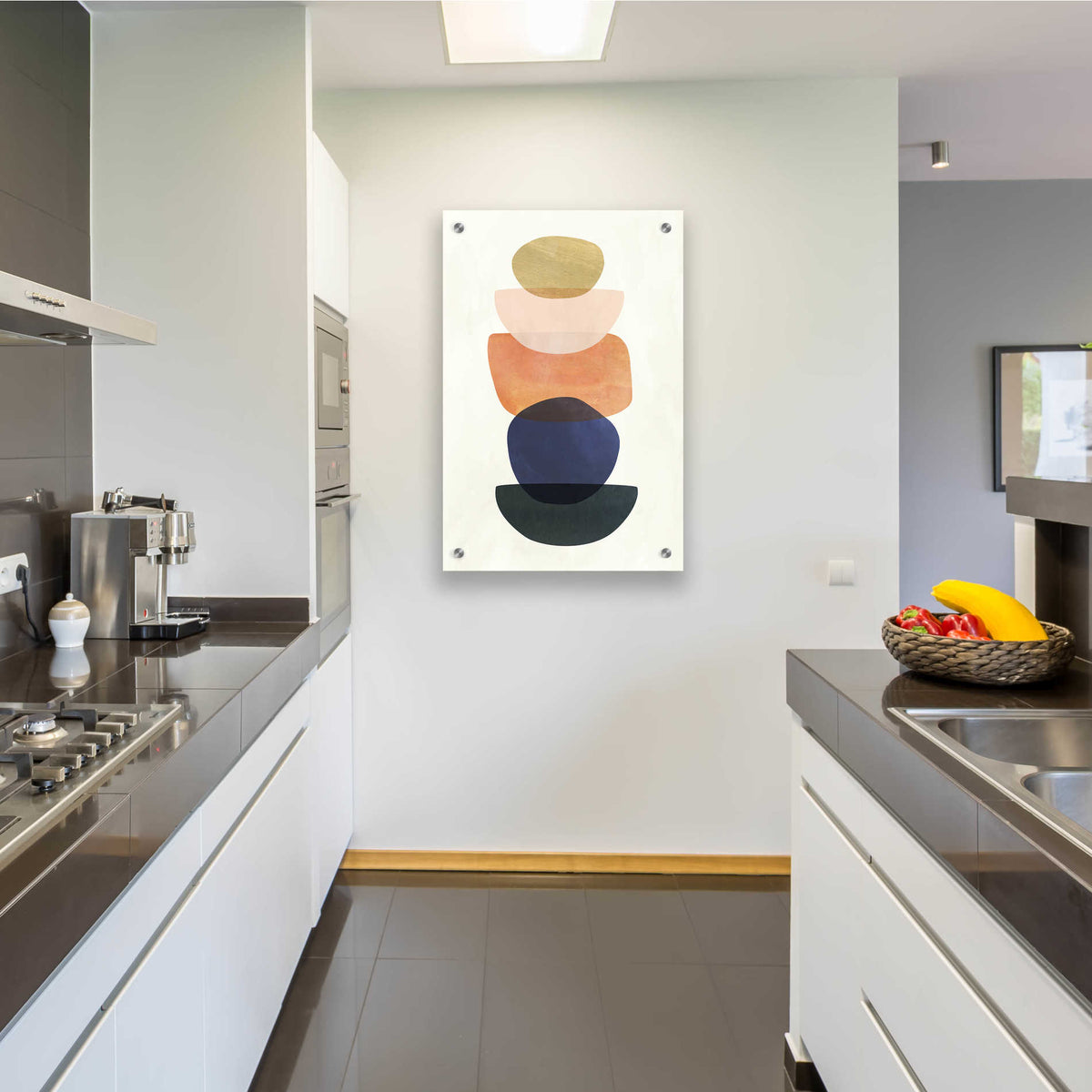Epic Art 'Mod Pods II' by Grace Popp, Acrylic Wall Glass,24x36