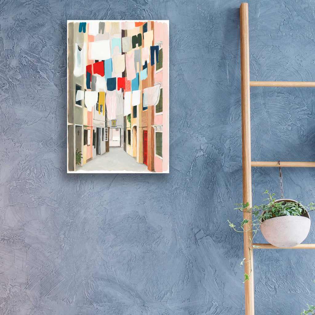 Epic Art 'Laundry Day I' by Grace Popp, Acrylic Wall Glass,16x24