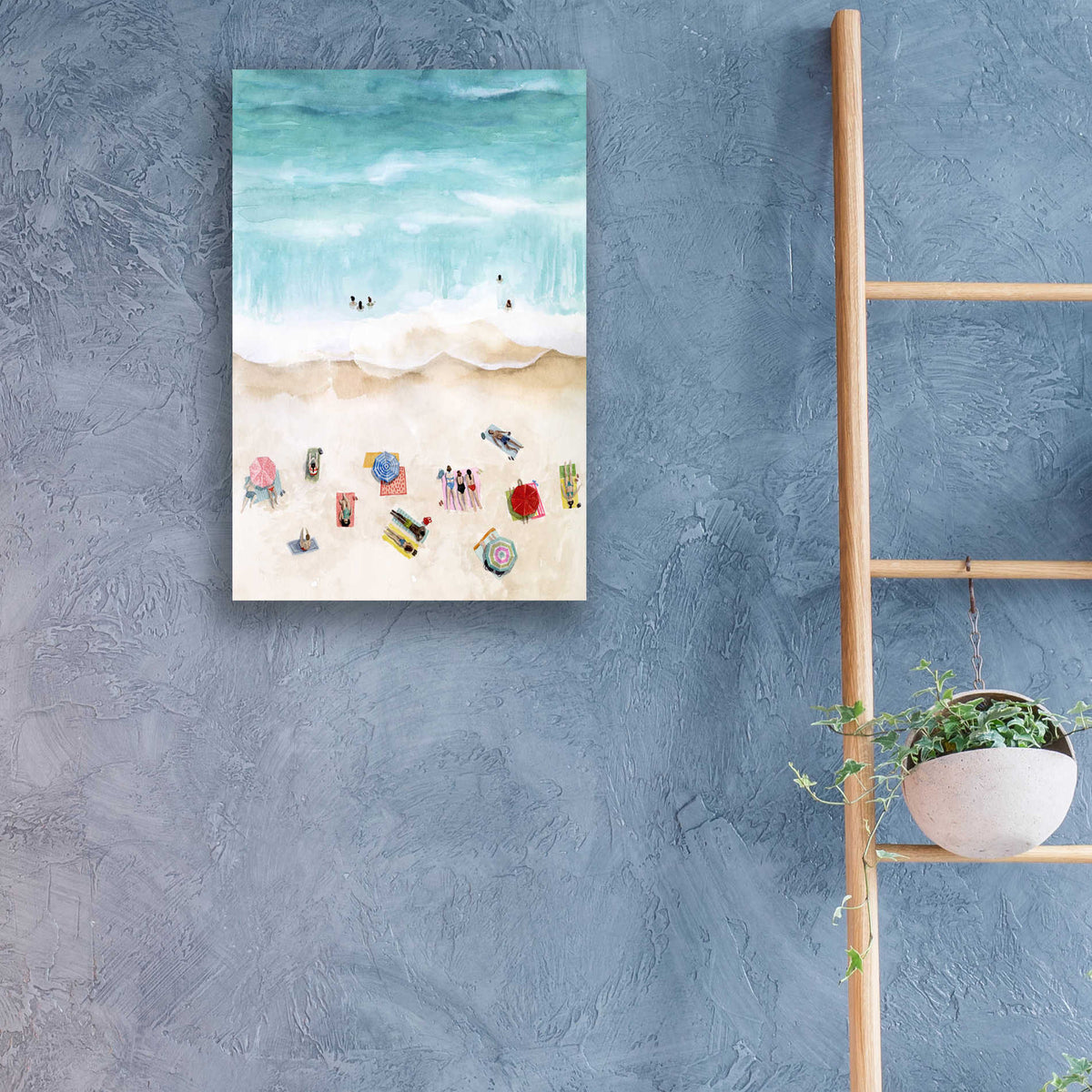 Epic Art 'Beach Week I' by Grace Popp, Acrylic Wall Glass,16x24