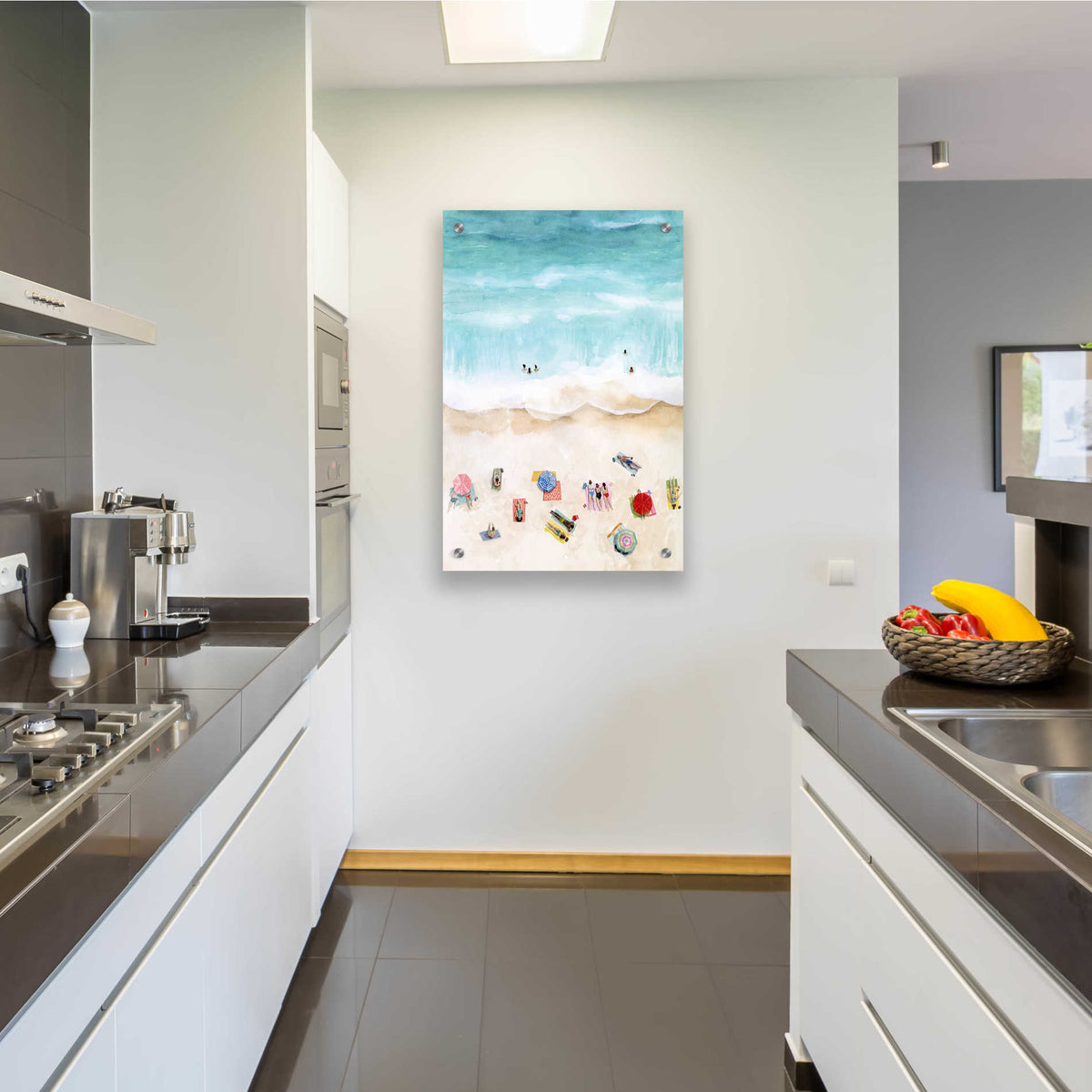 Epic Art 'Beach Week I' by Grace Popp, Acrylic Wall Glass,24x36