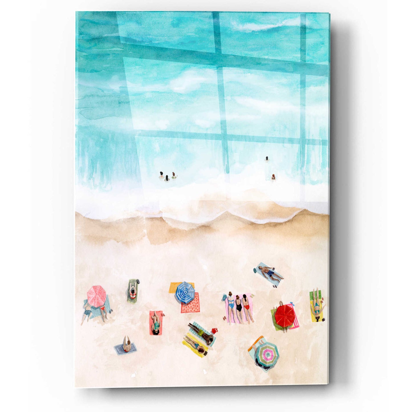 Epic Art 'Beach Week I' by Grace Popp, Acrylic Wall Glass