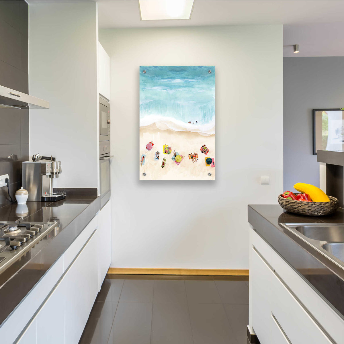 Epic Art 'Beach Week II' by Grace Popp, Acrylic Wall Glass,24x36