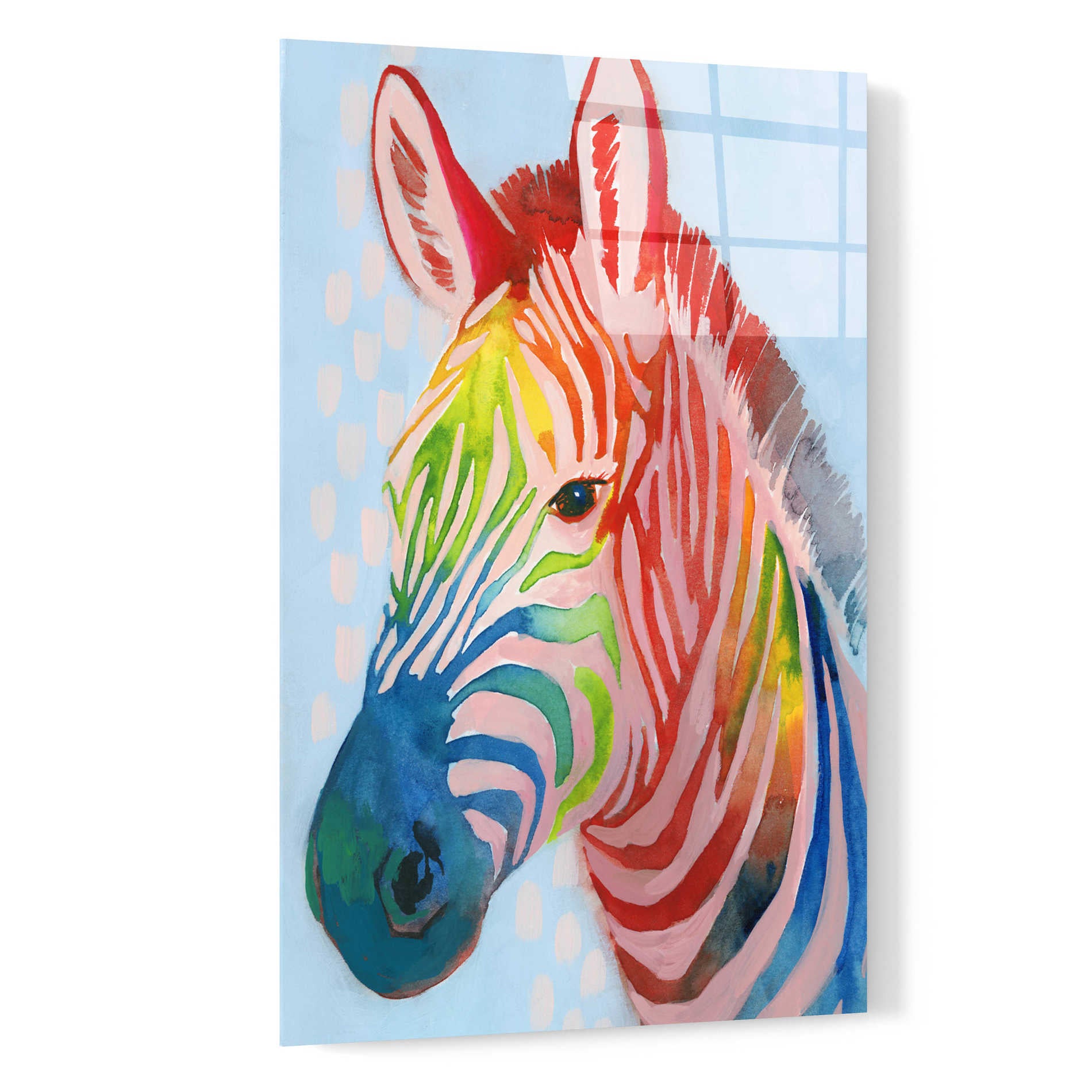 Epic Art 'Jungle Spectrum I' by Grace Popp, Acrylic Wall Glass,16x24
