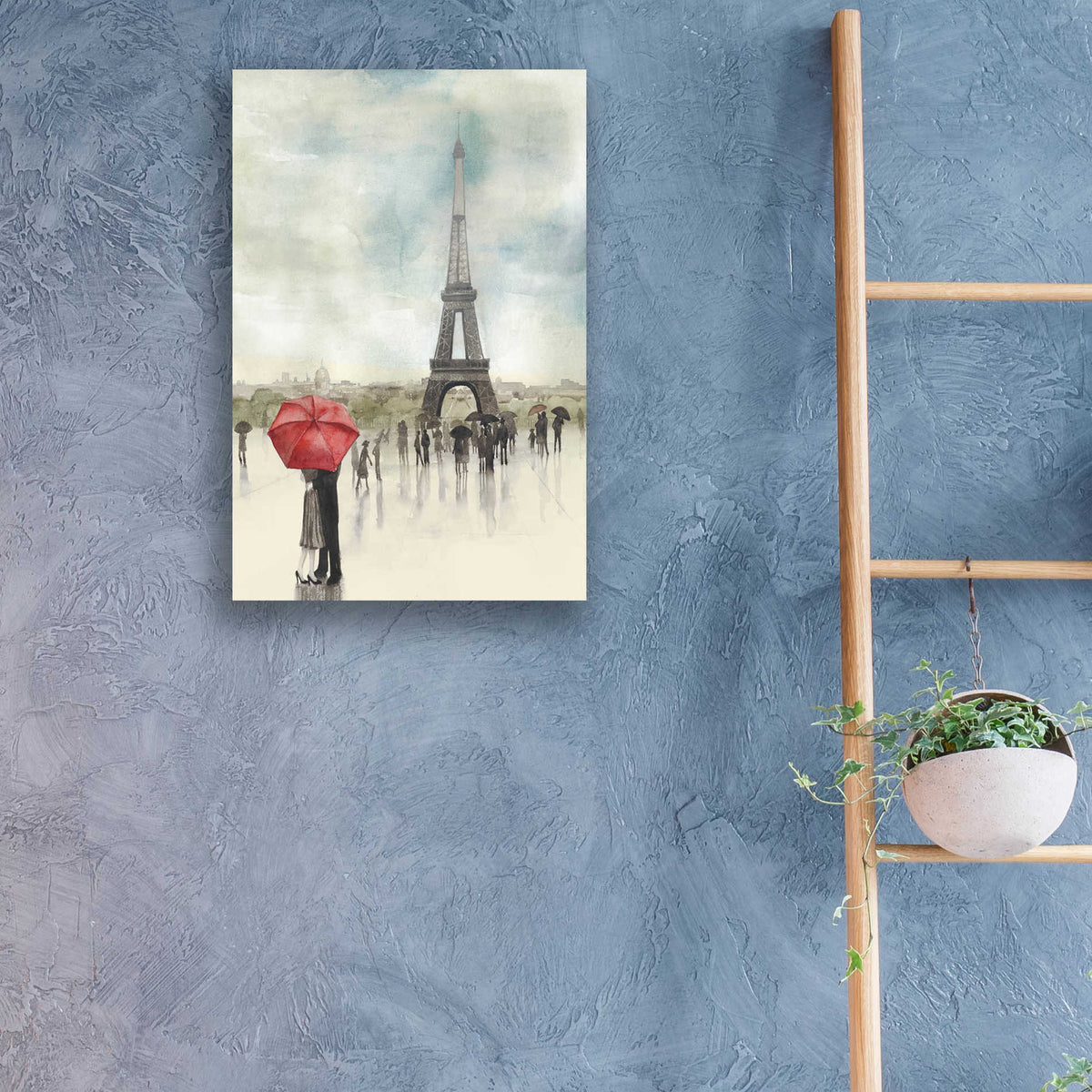 Epic Art 'Rainy Day Lovers I' by Grace Popp, Acrylic Wall Glass,16x24