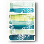 Epic Art 'Aqua Streak I' by Grace Popp, Acrylic Wall Glass