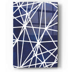 Epic Art 'Indigo Pattern I' by Grace Popp, Acrylic Wall Glass