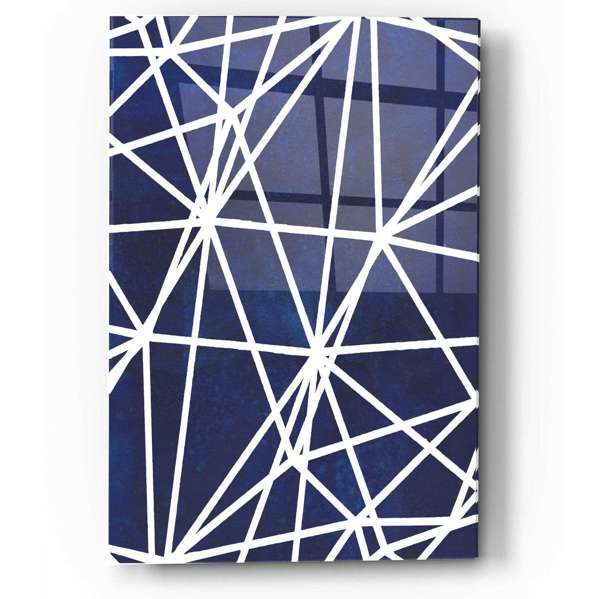 Epic Art 'Indigo Pattern I' by Grace Popp, Acrylic Wall Glass