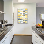 Epic Art 'Saffron Block Print II' by Grace Popp, Acrylic Wall Glass,24x36