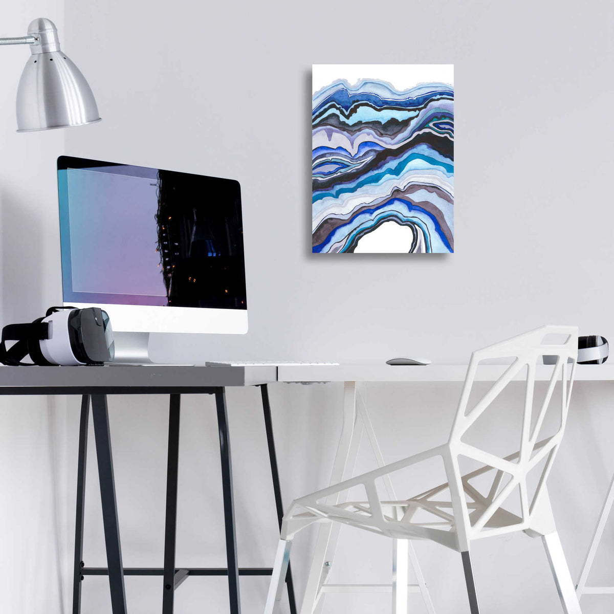 Epic Art 'Quartz Lore II' by Grace Popp, Acrylic Wall Glass,12x16